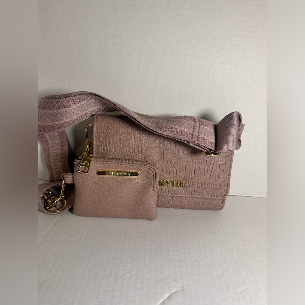 Steve Madden Pink  Blaurie Blush Crossbody Purse